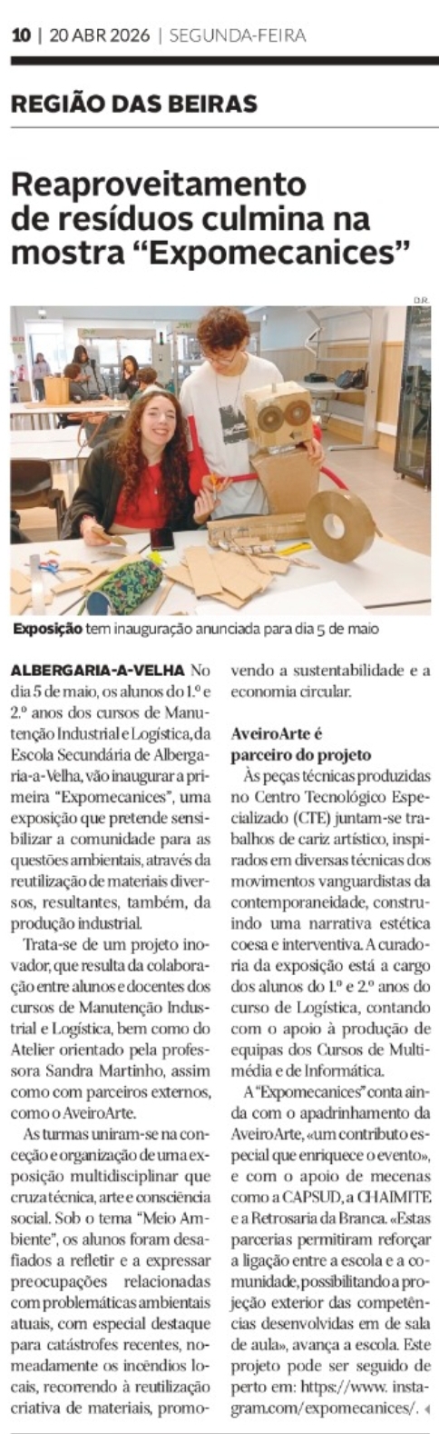 Notícia Expomecanices - Região das Beiras